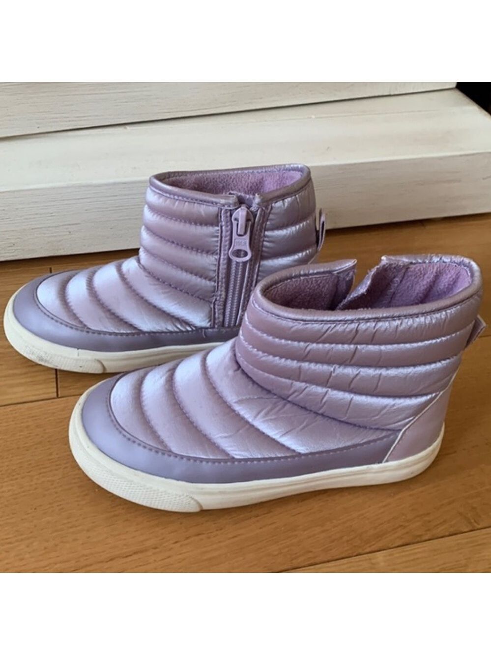 Cat & Jack Lavender Quilted Kids Boots